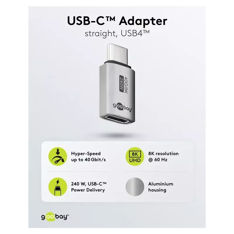 Adaptor Usb C31 Mama Usb C Tata Drept Thunderbolt 3 4 Goobay 74447