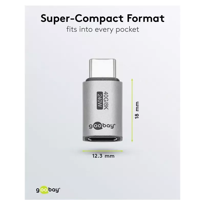 Adaptor Usb C31 Mama Usb C Tata Drept Thunderbolt 3 4 Goobay 74447