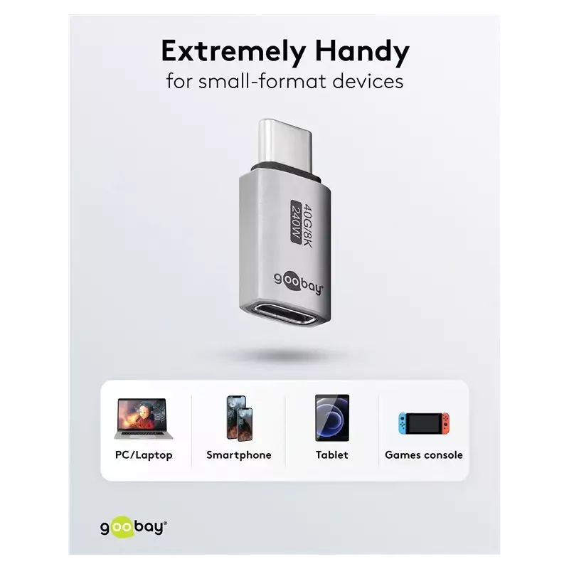 Adaptor Usb C31 Mama Usb C Tata Drept Thunderbolt 3 4 Goobay 74447