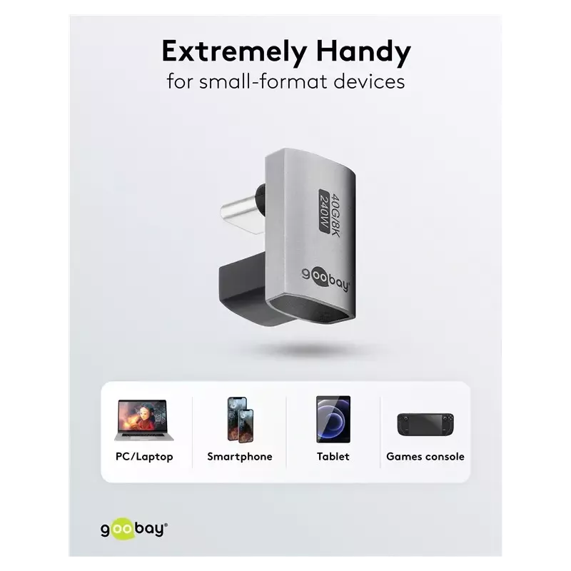 Adaptor Usb C31 Mama Usb C Tata In Forma De U Thunderbolt 3 4 Goobay 74445