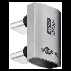 Adaptor USB-C3.1 mama - USB-C tata la 180 in forma de U Thunderbolt 3 /4 Goobay 74446