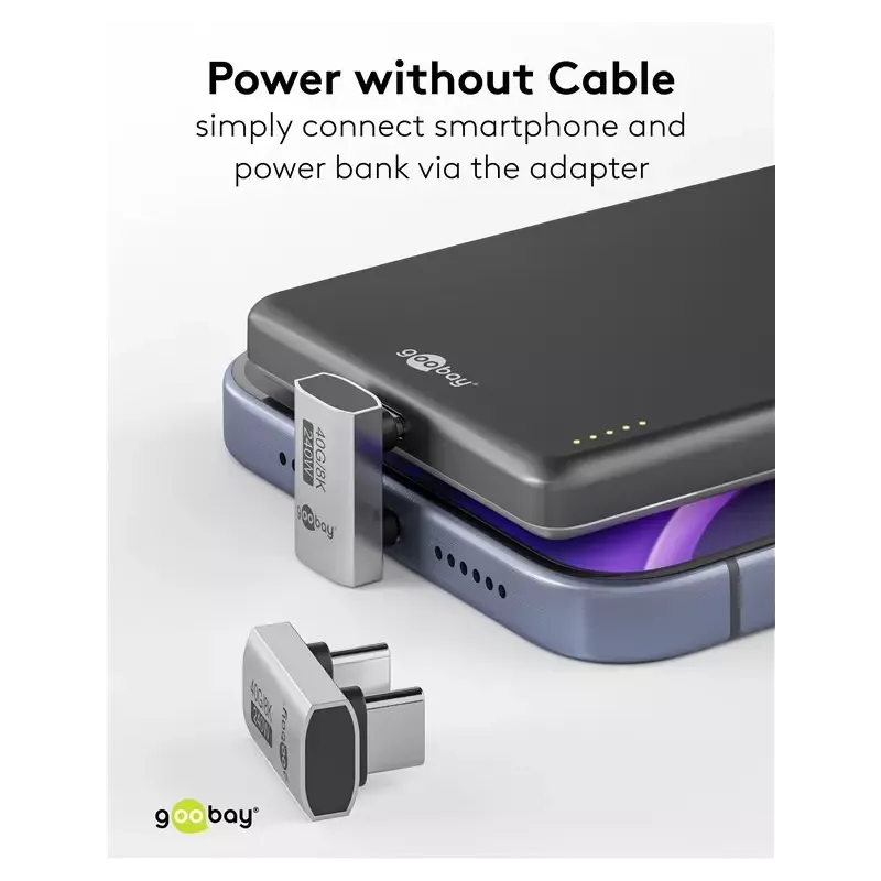 Adaptor Usb C31 Mama Usb C Tata La 180 In Forma De U Thunderbolt 3 4 Goobay 74446