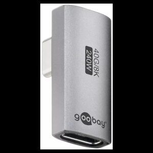 Adaptor USB-C3.1 mama - USB-C tata rotit vertical la 90 Thunderbolt 3 /4 Goobay 74443