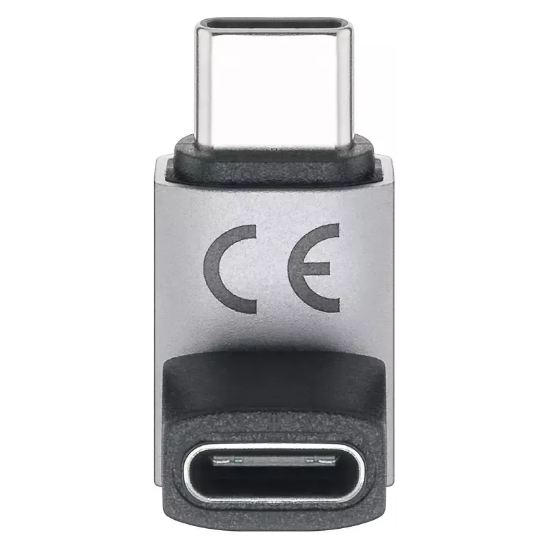 Adaptor Usb C31 Mama Usb C Tata Vertical La 90 Scurt Thunderbolt 3 4 Goobay 74444