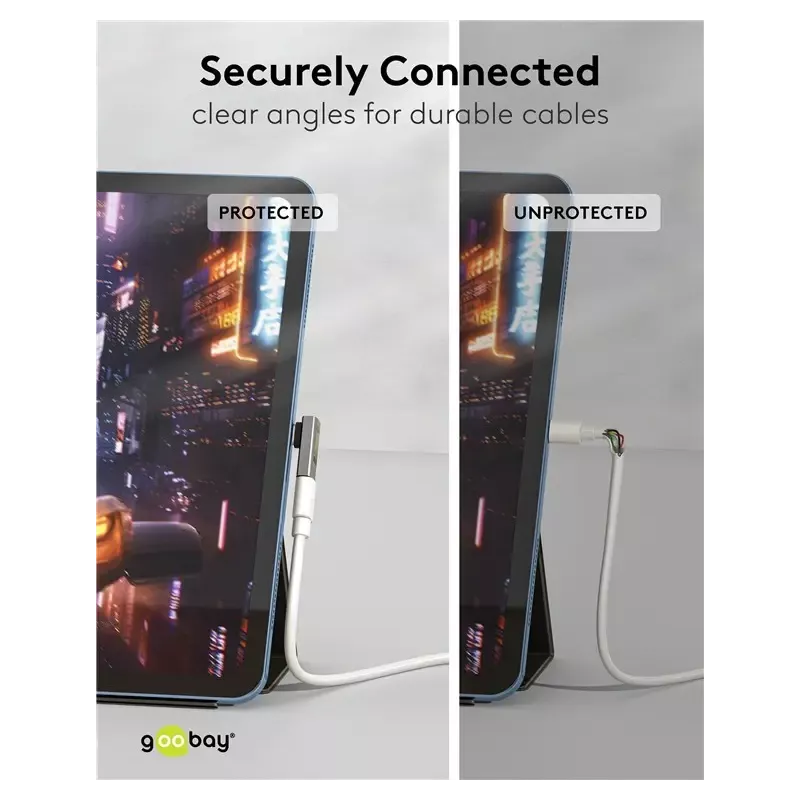 Adaptor Usb C31 Mama Usb C Tata Vertical La 90 Scurt Thunderbolt 3 4 Goobay 74444