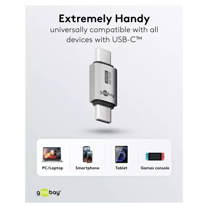 Adaptor Usb C31 Tata Usb C Tata Drept Thunderbolt 3 4 Goobay 74448