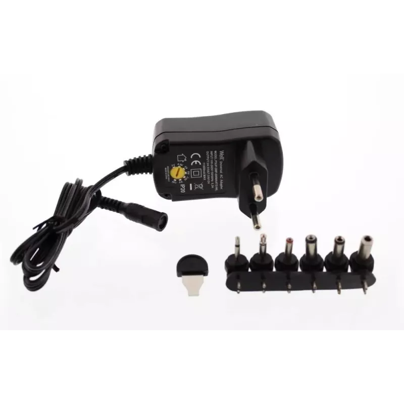 Alimentator Universal In Comutatie Well 600ma 3v 45v 5v 6v 75v 9v 12v 6 Mufe Psup Smp 600ma 6t 2 Wl