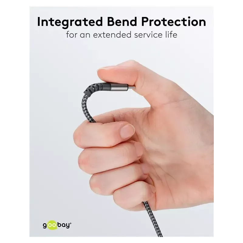 Cablu Adaptor Usb C La Mufa Jack 35 Mm Mama 15cm Textil Goobay 74056