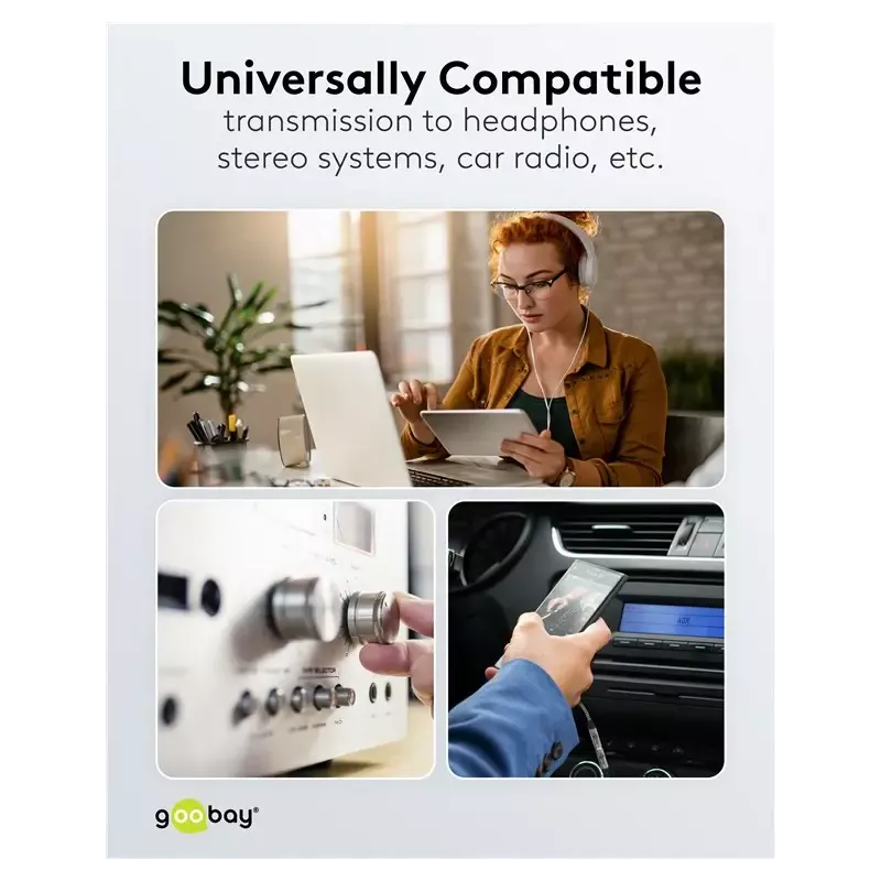 Cablu Adaptor Usb C La Mufa Jack 35 Mm Mama 15cm Textil Goobay 74056