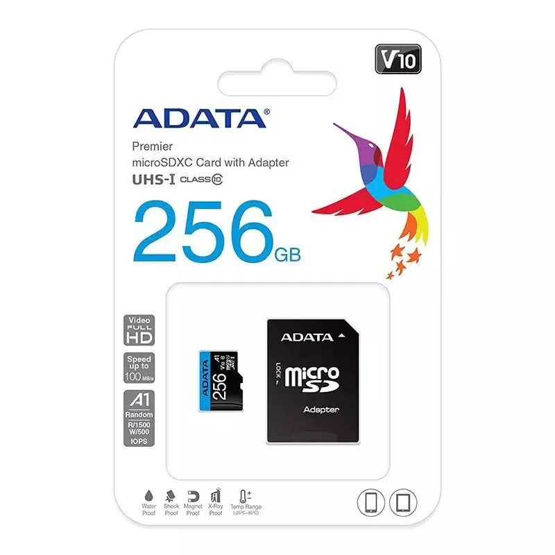 Card Microsdxc 256gb Adaptor Sd Clasa 10 Adata Ausdx256guicl10a1 Ra1