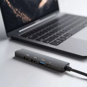 Hub Usb Multifunctional Delight Hdmi Usb Type C 30 3x Usb A 1x Usb Type C 5gbps 100w Negru 55064