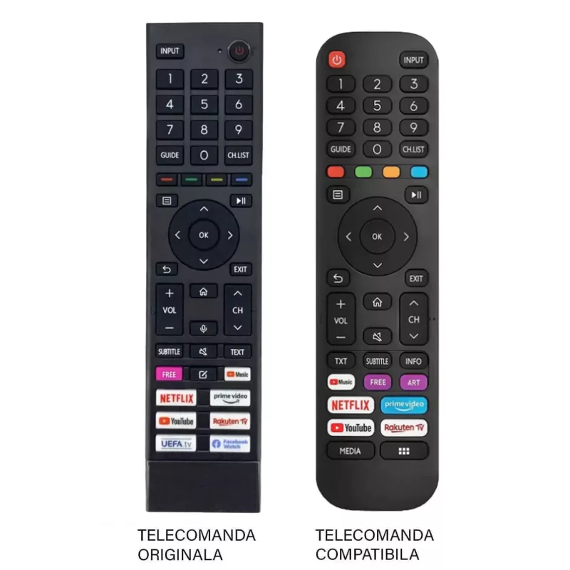 Telecomanda TV Hisense ERF3B80H compatibila cod ER1169-N /MFY1159 (423-2)