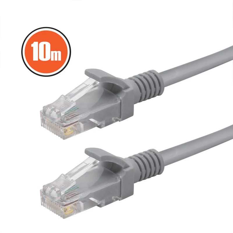 Cablu patch-cord UTP RJ45 8p8c CAT5e 10m gri