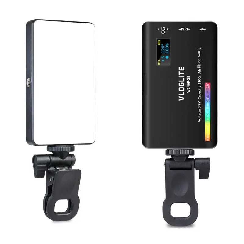 Lumina 140 Led Pentru Fotografii Selfie Videoclipuri 140 Baterie Usb 3100mah 2500 9000k W140 Rgb