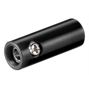 Mufa banana mama 4mm din plastic negru Goobay 11378