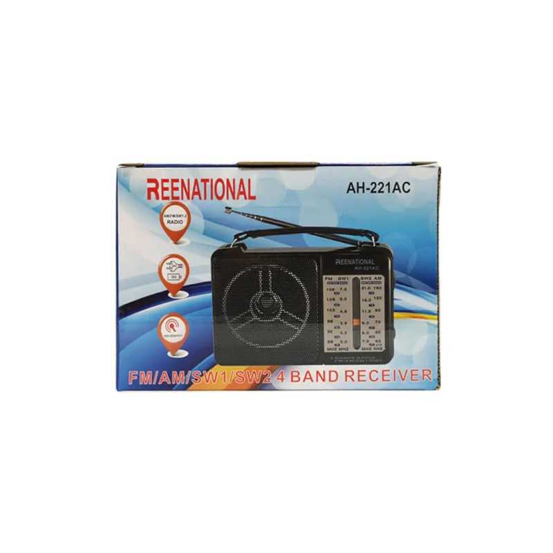 Radio 4 benzi FM/ unde medii AM/ unde scurte SW1/SW2 alimentare 220V /2x R20 AH221/222AC (315)