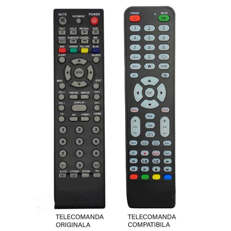 Telecomanda compatibila TV Edelstein GutSchneid HYUNDAI Horizon 19HYL80A cod ER 9464 (464)