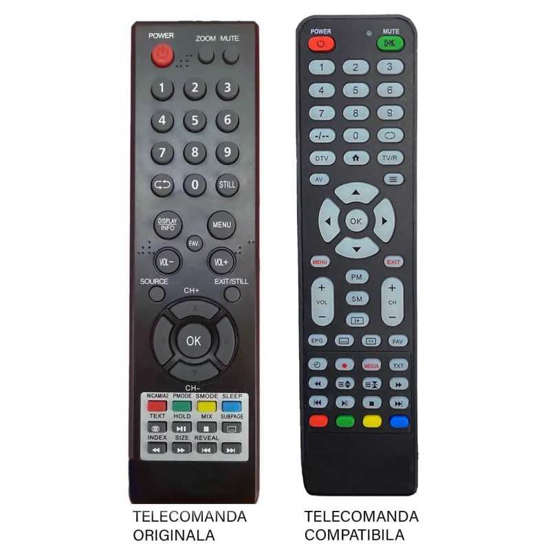 Telecomanda compatibila TV GutSchneid 32SA200 cod ER 9465 (465)