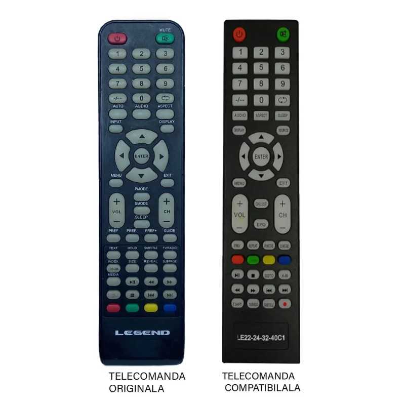 Telecomanda compatibila TV Legend EE-T40 LE22-24-32-40C1 cod ER 592 /MFY 582 (253-1)