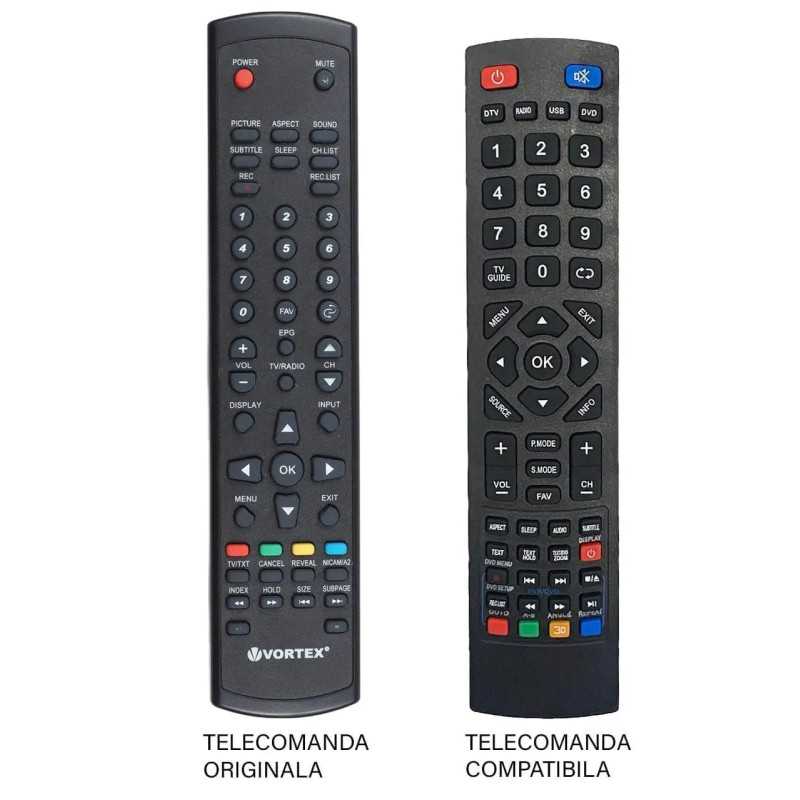 Telecomanda compatibila TV Vortex VLED-32T1D cod ER 1124 MFY 1114 (27-1)