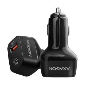 Incarcator auto AXAGON 1x QC3.0 USB-A + 1x PD USB-C 5V 3.6A 38W negru PWC-PQ38