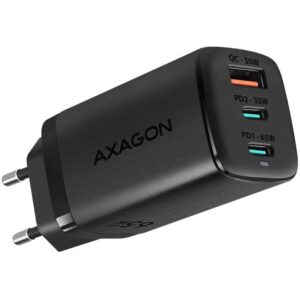 Incarcator retea AXAGON  ACU-DPQ65 GaN PD3.0/QC4+/PPS/Apple 65W 2x USB-C + 1x USB-A ACU-DPQ65