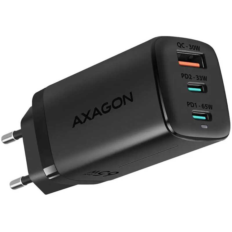 Incarcator retea AXAGON ACU-DPQ65 GaN PD3.0/QC4+/PPS/Apple 65W 2x USB-C + 1x USB-A ACU-DPQ65