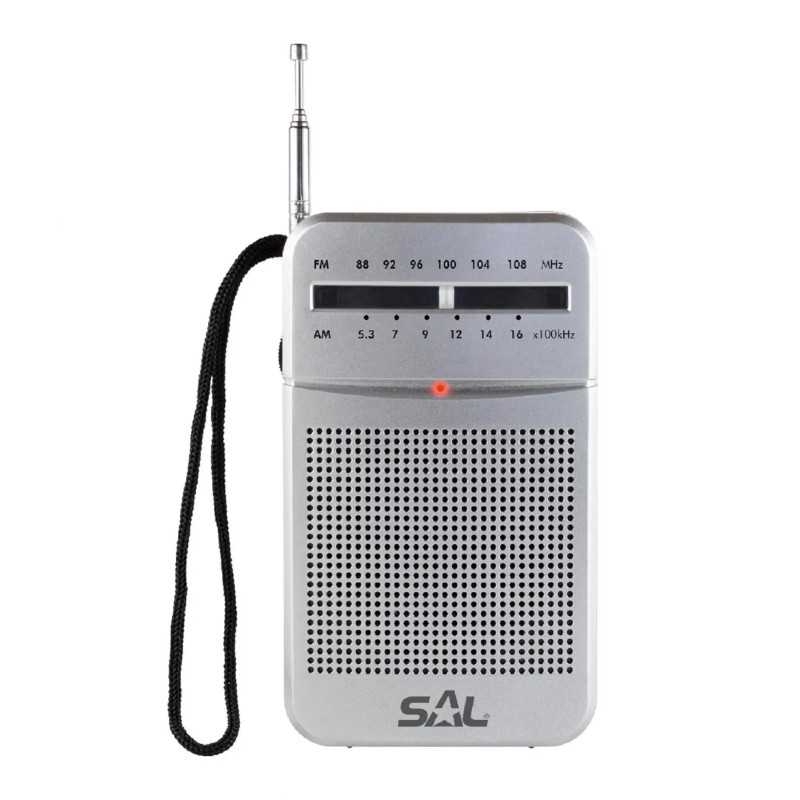 Radio Portabil 2 Benzi Am Fm 2x Aa Argintiu Sal Rpc 4