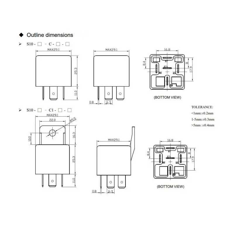 Releu Electromagnetic Spst No Bobina 24vdc 40a S10 18w Shori Electric S10 1a C1 24vdc