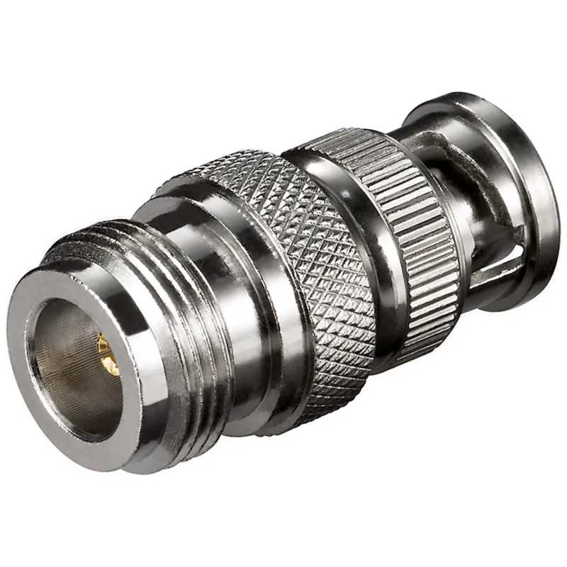 Adaptor N mama la BNC tata Placat cu aur pentru Transmisie Semnal de Calitate Goobay 10521