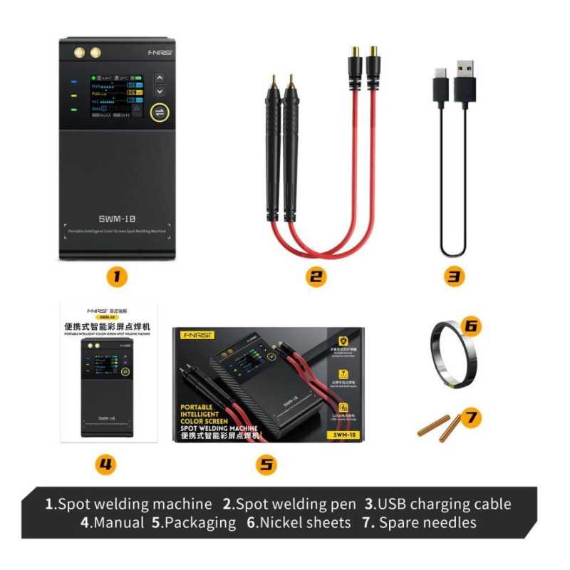 Aparat De Sudura In Puncte 01 025mm Portabil Cu Acumulator Afisaj Digital Frnisi Swm 10