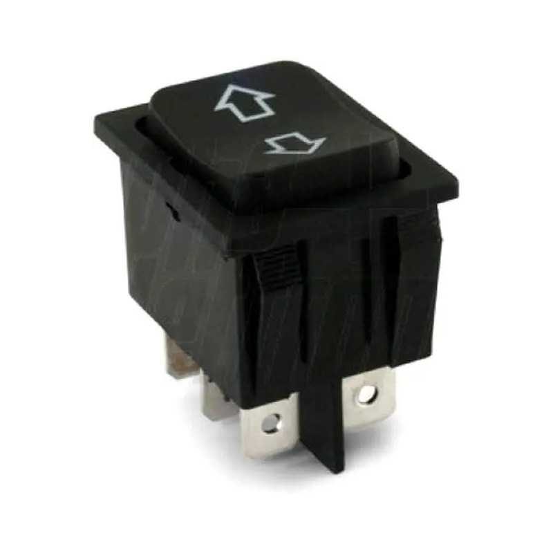 Buton comutator 12V 35A (MOM)-OFF-(MOM) fara retinere 28x22mm negru GBC 24.5550.00