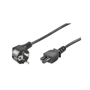 Cablu alimentare laptop 1.8m C5 la schuko 90 grade negru