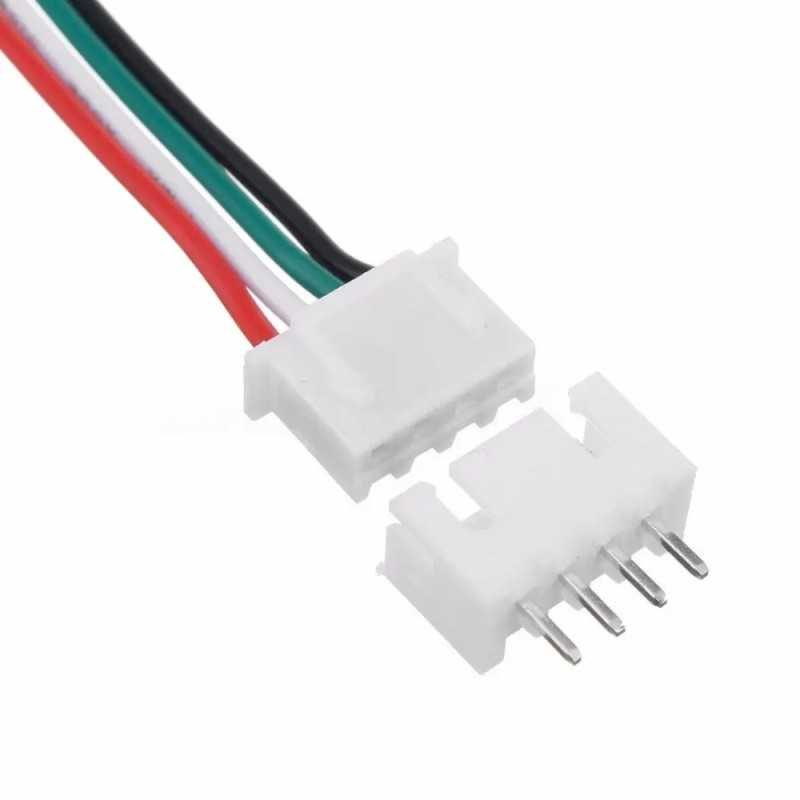 Cablu cu conectori 4pini JST pas 2.54mm mama + tata PCB