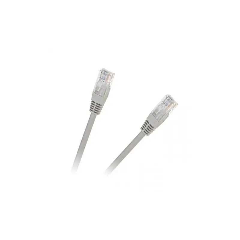 Cablu patchcord retea UTP 0.5m CAT5e 2x RJ45 CCA gri