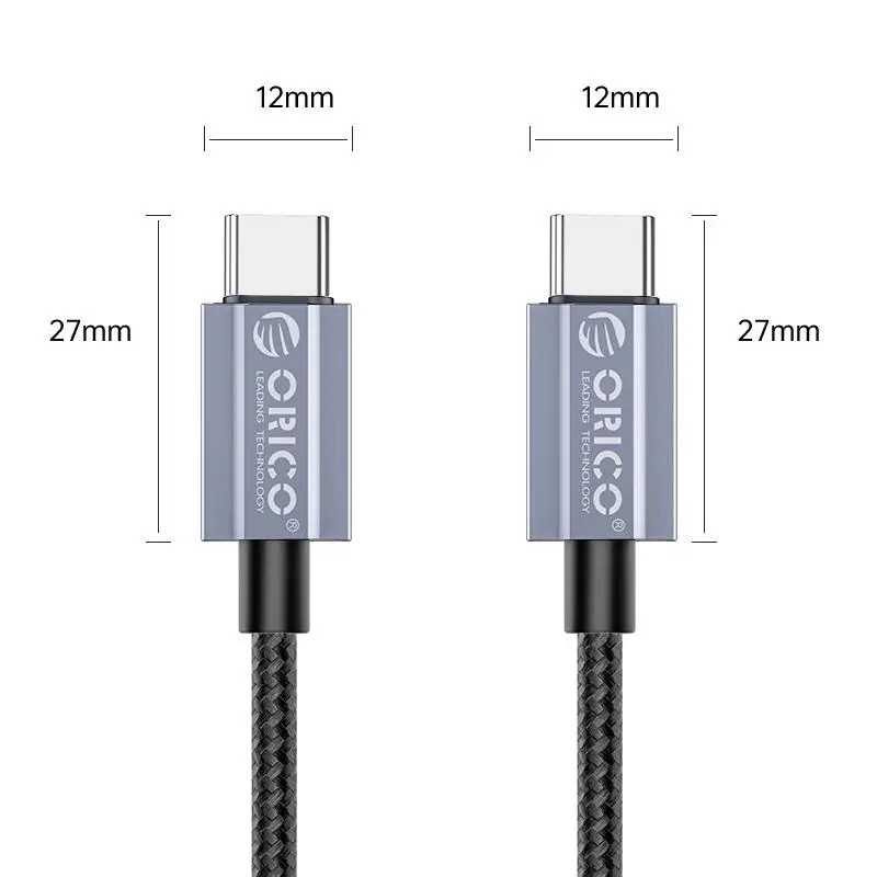 Cablu Usb Orico Gqa100 20 Bk 100w Usb Type C Usb Type C 2m Negru