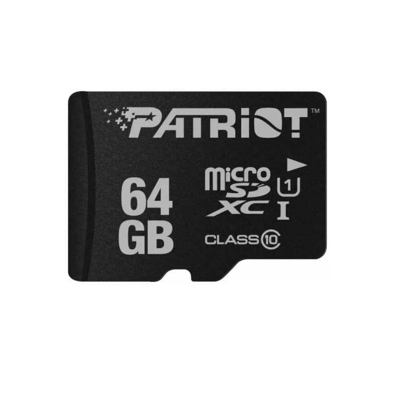 CARD MicroSD PATRIOT PSF64GMDC10 64GB MicroSDXC clasa 10 standard UHS-I U1