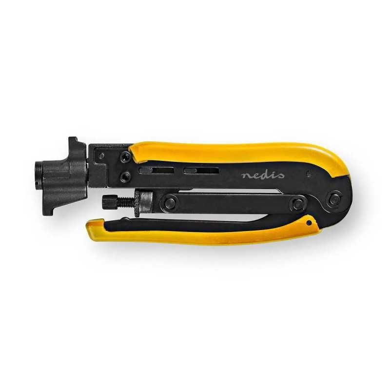 Cleste Compresie Nedis Csgg49530ye Otel Calit Pentru Conectori F Rg58 Rg59 Rg6 Rg7 Rg11