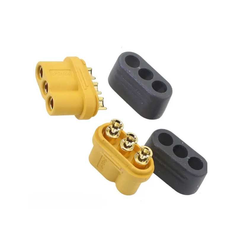 Conector Alimentare Dc Mufa Mr60 Mama 3pin 30a 500v Lipire Pe Cablu Amass Mr60 F