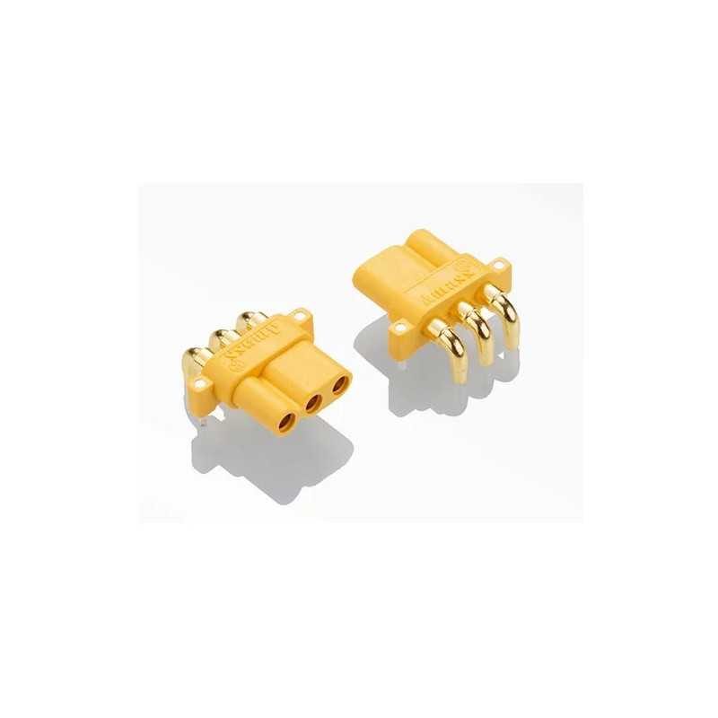 Conector alimentare DC soclu MR30 mama 3pin 15A 500V pentru PCB THT AMASS MR30PW-FB