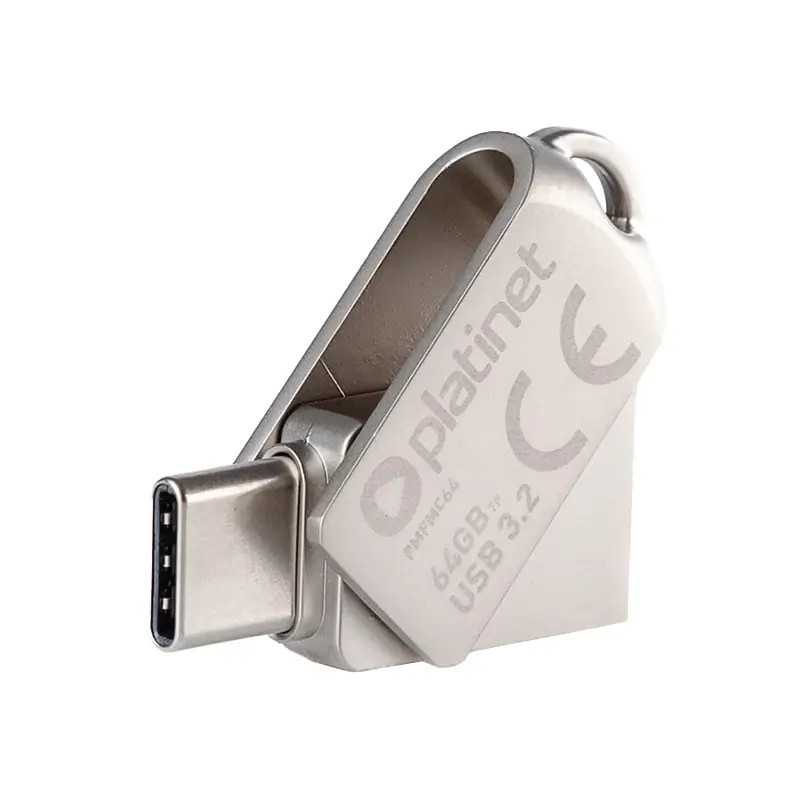 Flash Drive Platinet Pmfmc64 Usb C 32 64gb