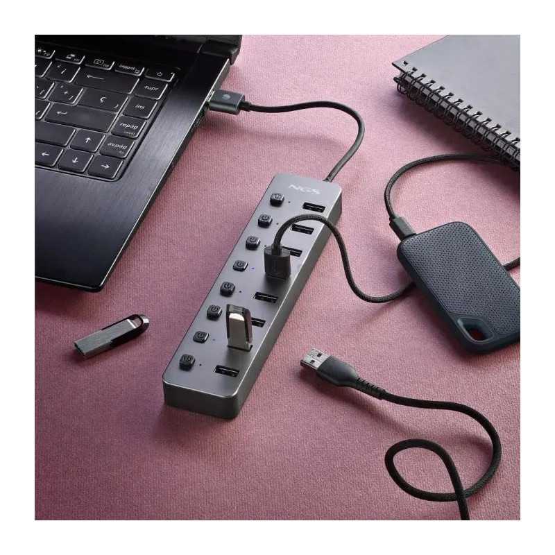 Hub Usb 30 Ngs Ihub8 Cu 8 Porturi Si Alimentator Hub Ihub8 Ngs