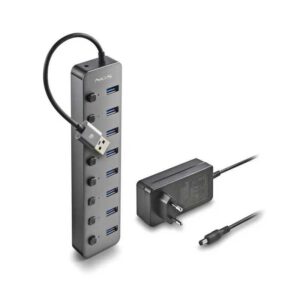 HUB USB 3.0 NGS iHub8 cu 8 porturi si alimentator HUB-IHUB8-NGS