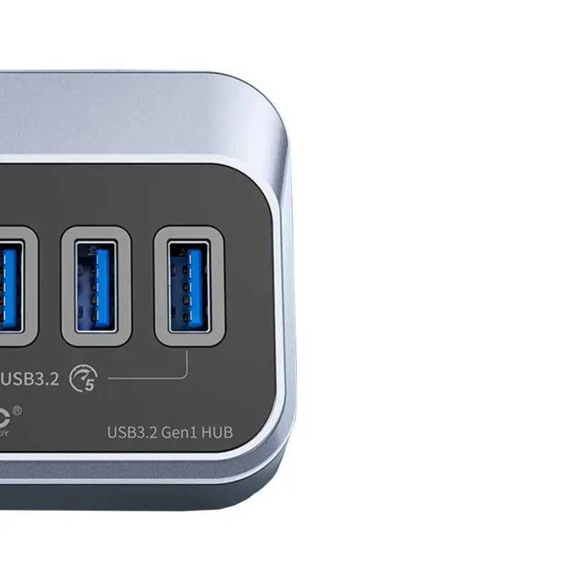 Hub Usb Orico M3u3 7a 10 Bk Cu 7 Port Uri Usb32 Gri 1m