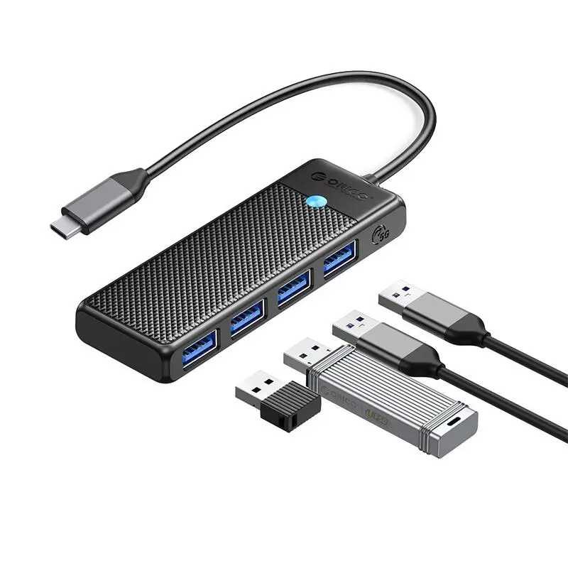 Hub Usb Orico Papw4a C3 015 Bk Cu 4 Port Uri Usb30 Negru