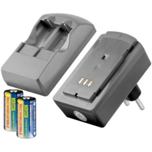 Incarcator Foto tip CR123A Li-ion 3V 350mAh cu 2x acumulatori inclusi Goobay