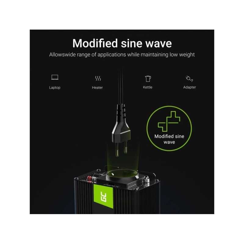 Invertor De Tensiune 12v La 230v 500w Inv03de Greencell