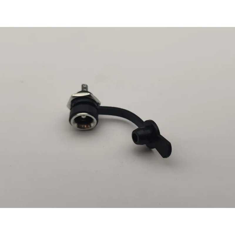 Mufa alimentare mama panou 5.5x2.1 mm plastic cu filet interior 6.5 mm rezistenta la apa