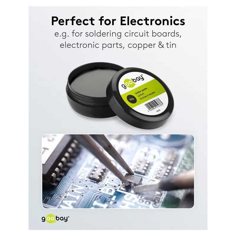 Pasta de lipit 50g din clorura de zinc pentru lipire componente electronice 45238 Goobay 4 Pasta De Lipit 50g Din Clorura De Zinc Pentru Lipire Componente Electronice 45238 Goobay