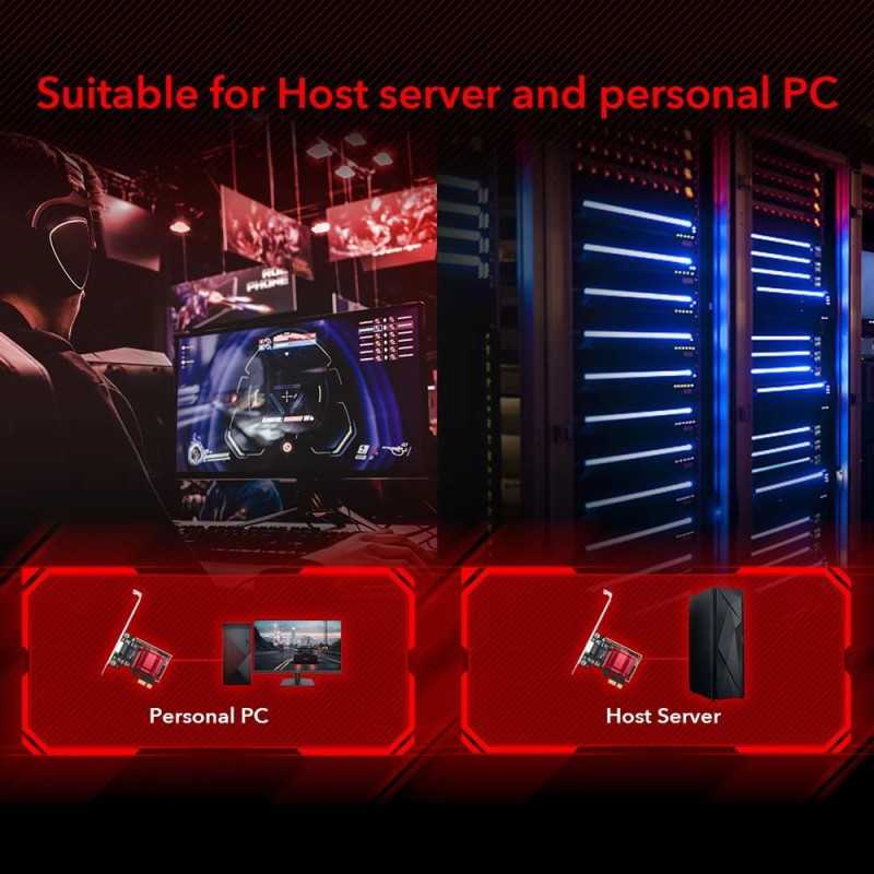 Placa De Retea Pci Express Gigabit 25gbps Pe25 Cudy